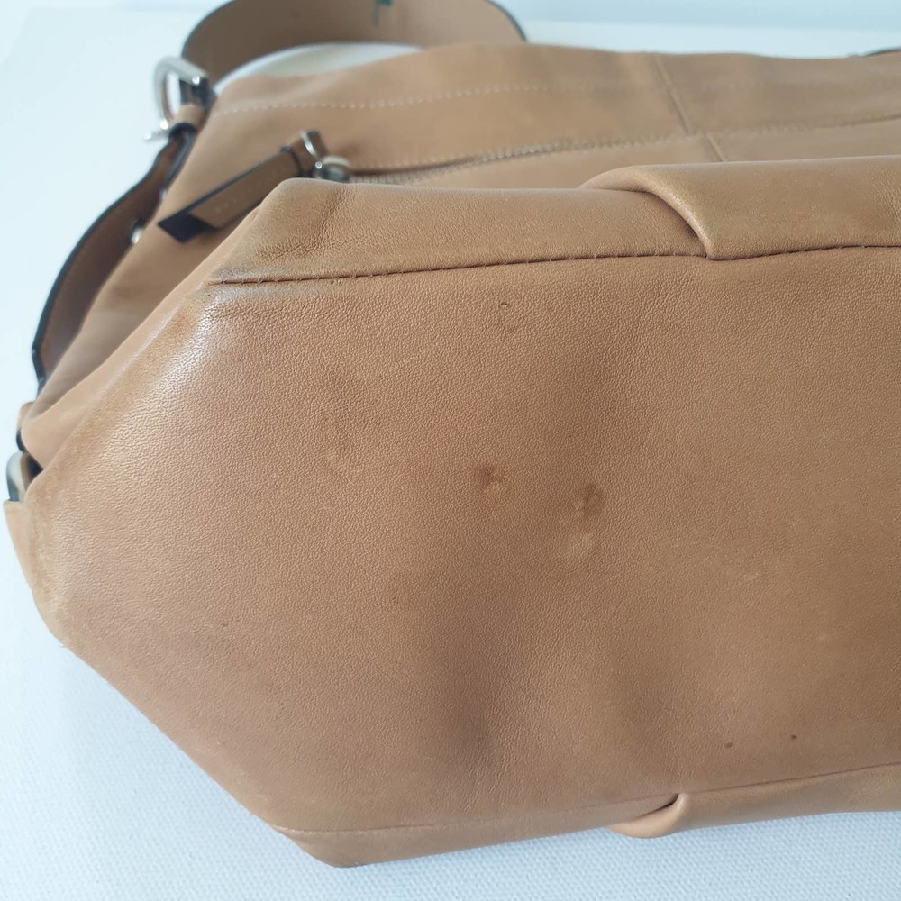 Coach Duffle Camel Leather Crossbody / Shoulder Bag Convertible F15064 - Picture 9 of 12